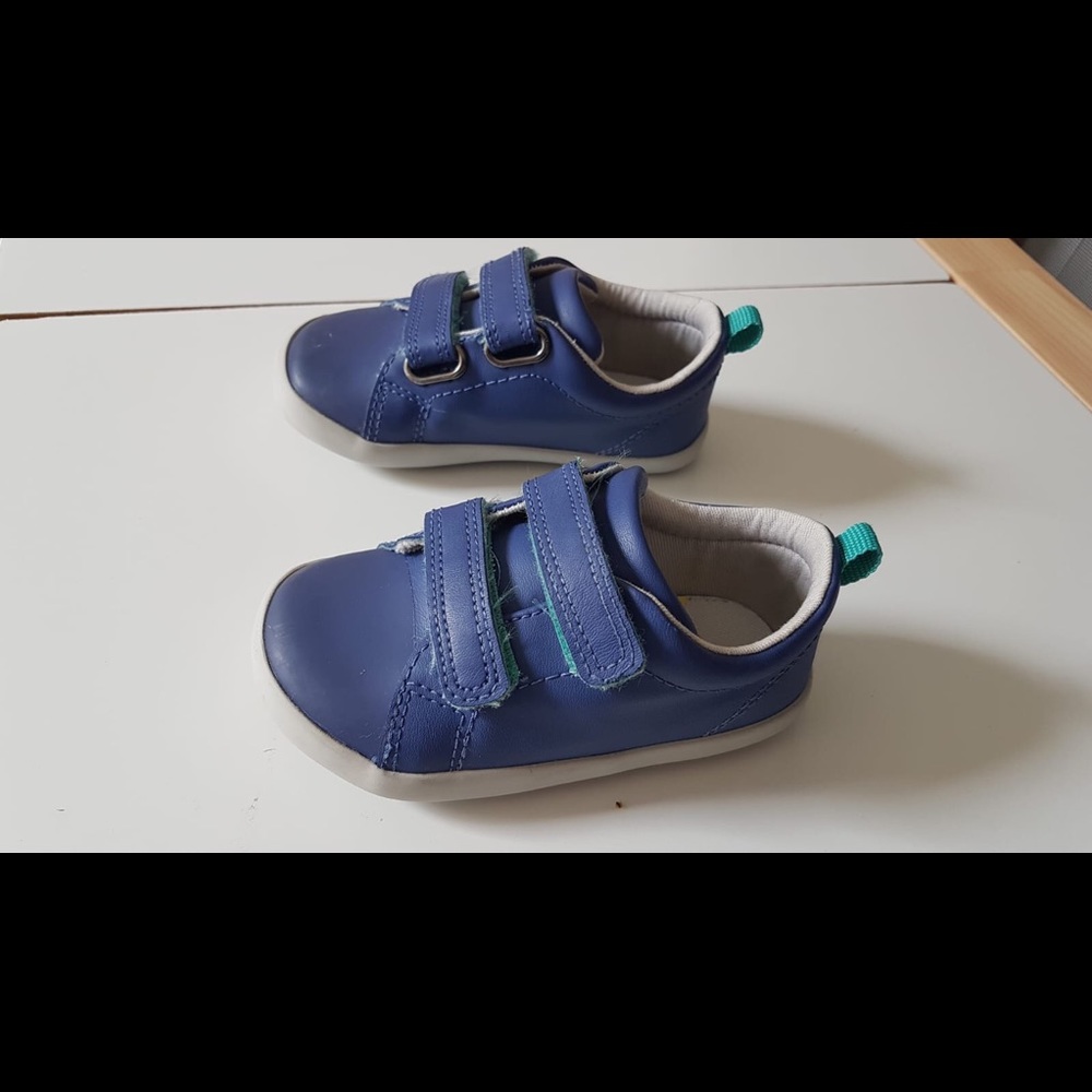 Ten Little blue toddler shoes